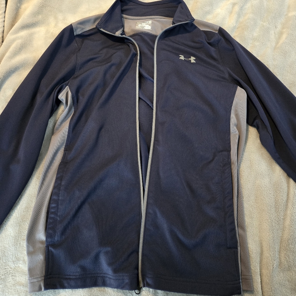 Under Armour blue/gray lightweight jacket